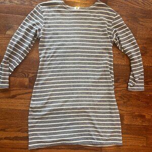 Sail To Sable Striped Tunic Dress Size M Medium Navy White
